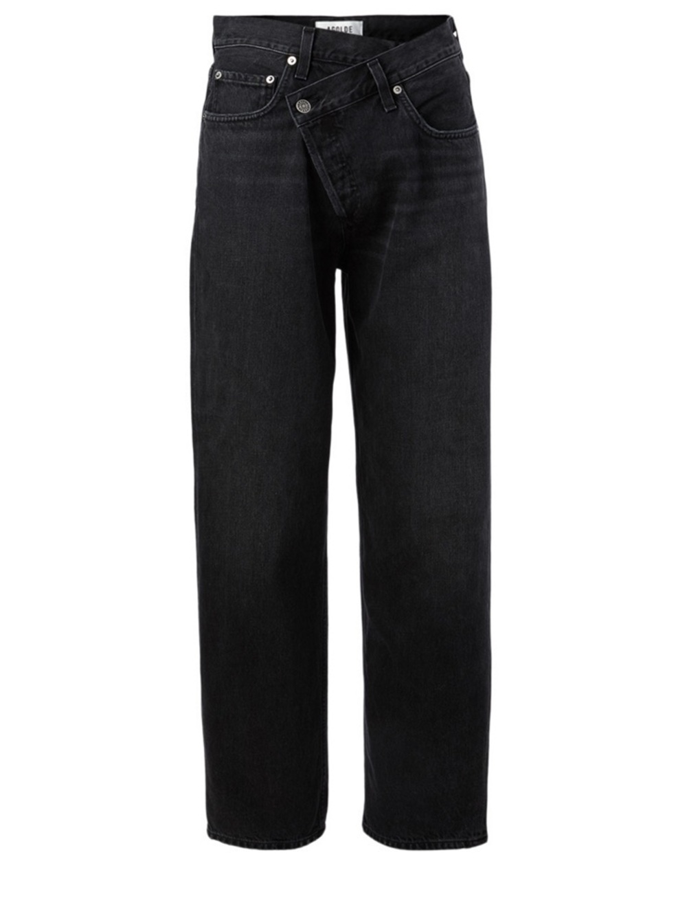 AGOLDE Criss-Cross Upsized Straight-Leg Jeans